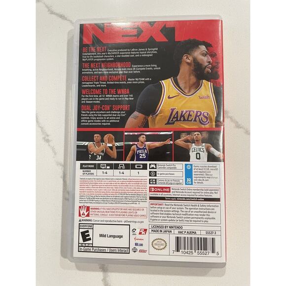 NBA 2K20 - Nintendo Switch Game Great Condition Basketball 2020 Tested and Works - Picture 2 of 4